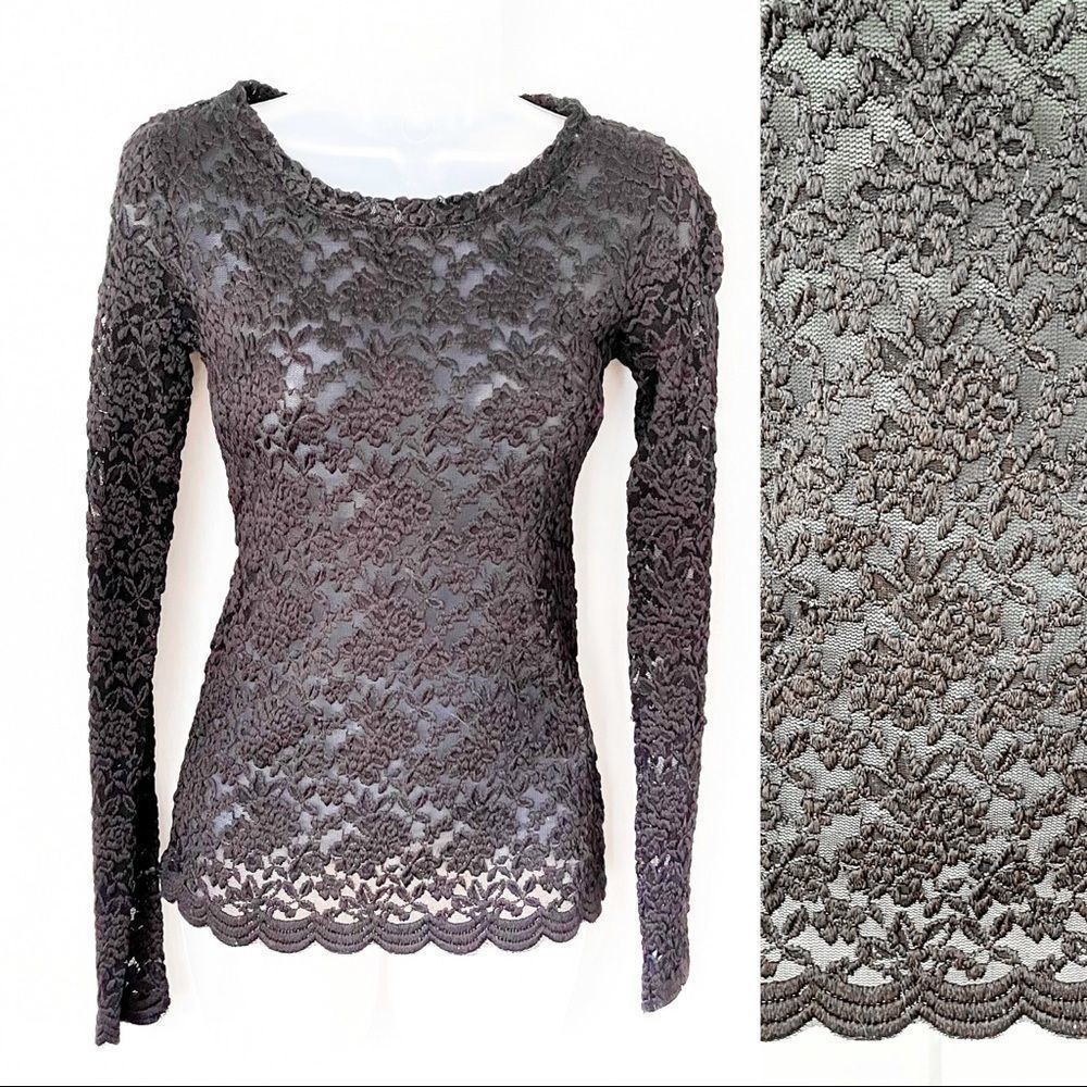 FOREVER 21 | Floral Design Mesh Blouse